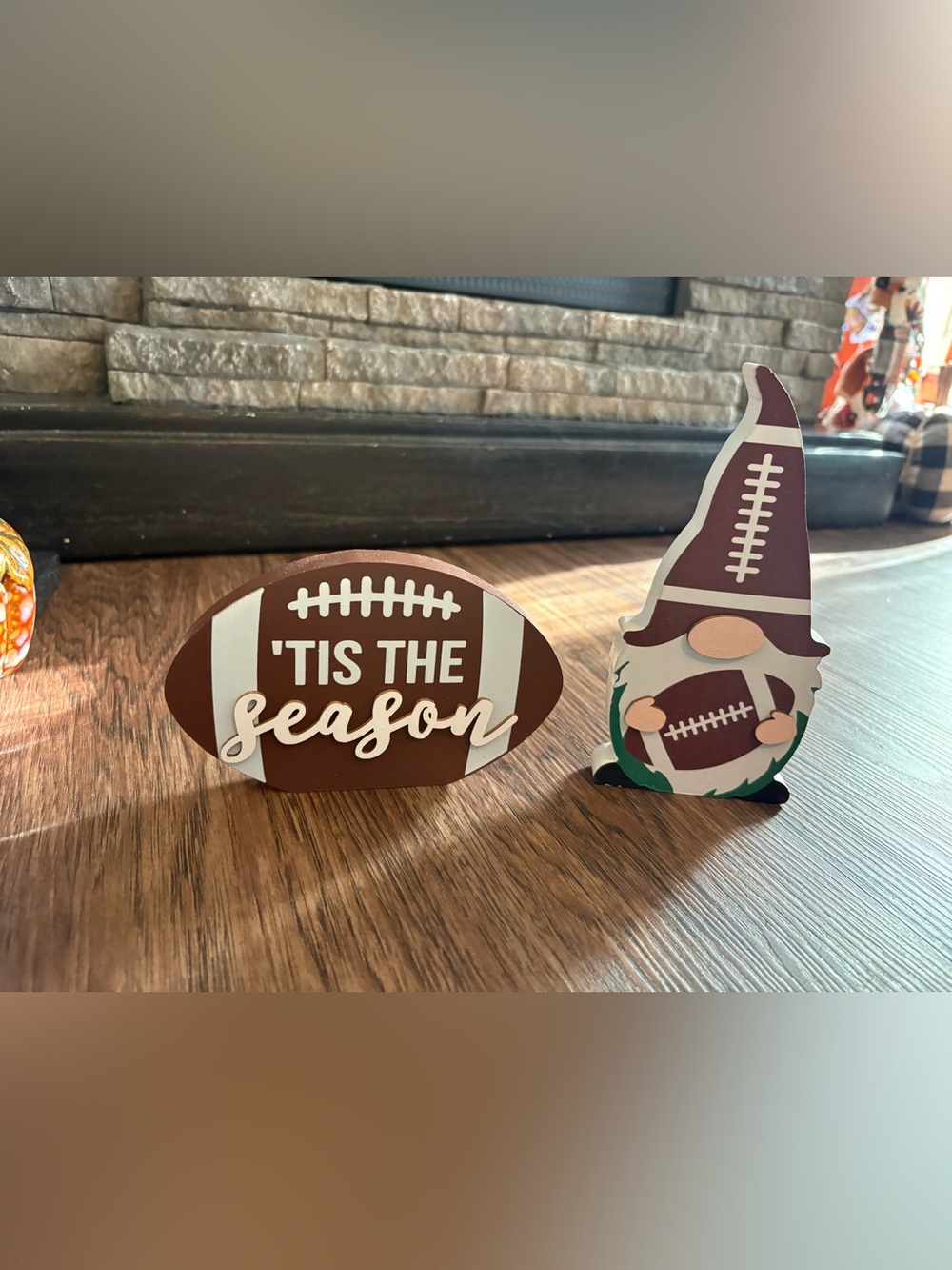 'Tis The Season Football & Gnome Table Decor